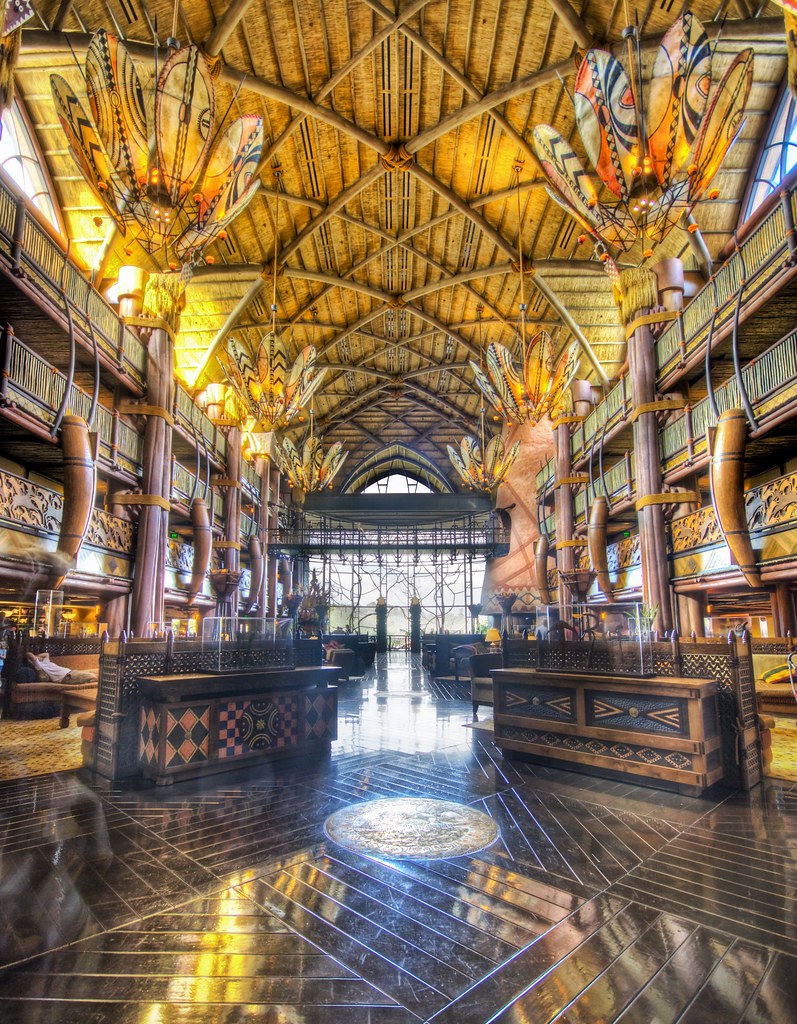 The Lobby at the Animal Kingdom Lodge This hotel is great.… Flickr