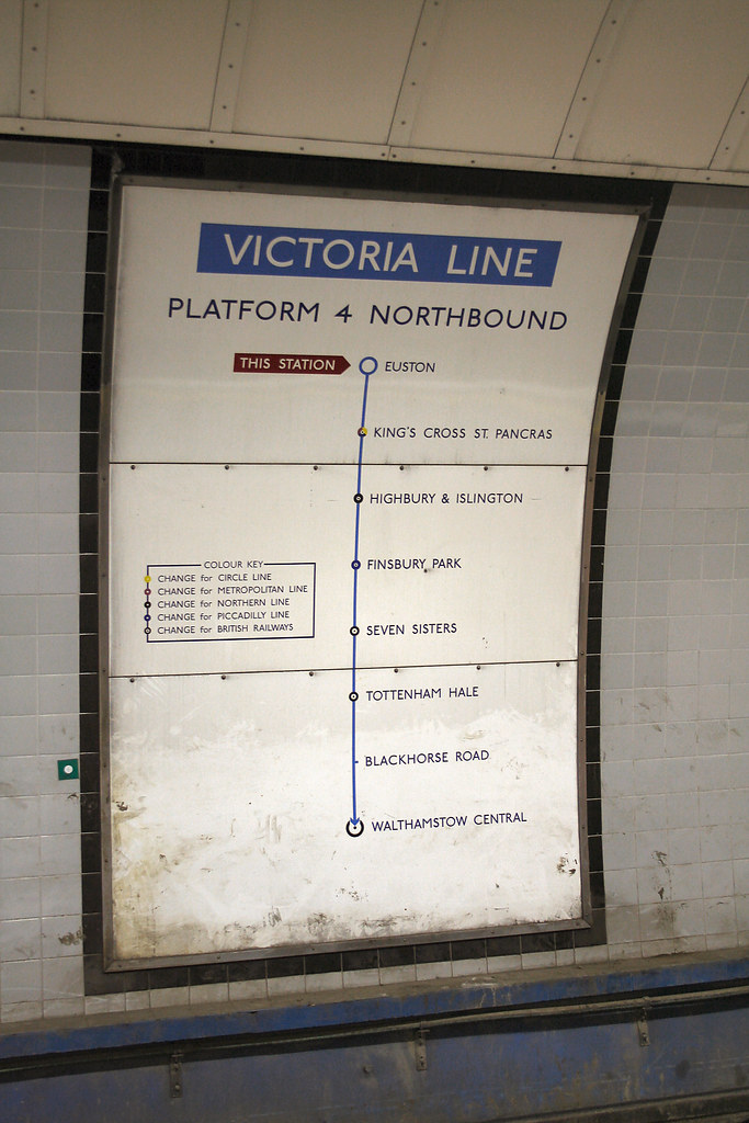 Euston Underground station 1968 line diagram bowroaduk Flickr