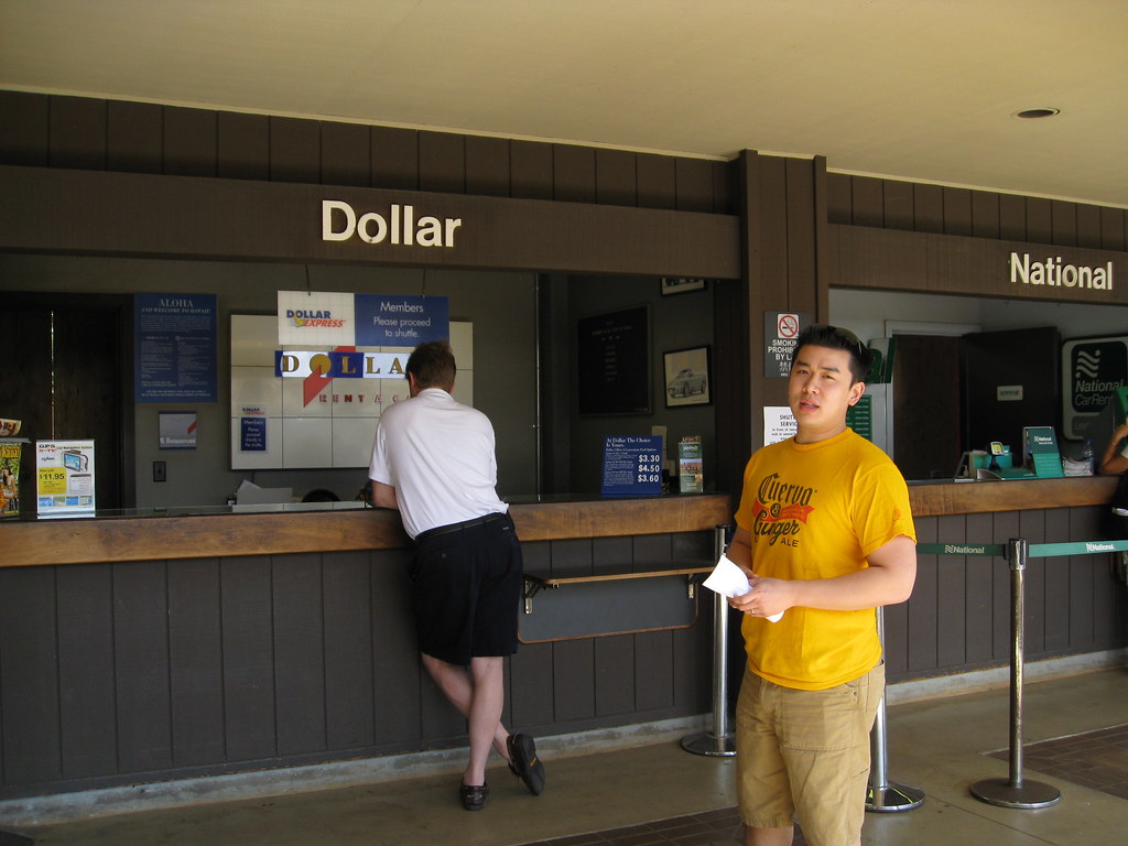 Kauai Airport Dollar Waiting to pick up our car from the… Flickr