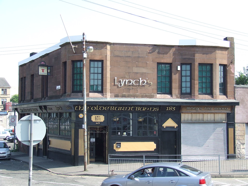 Glasgow, Scotland. The Olde Burnt Barns bar, Glasgow. Pablo York