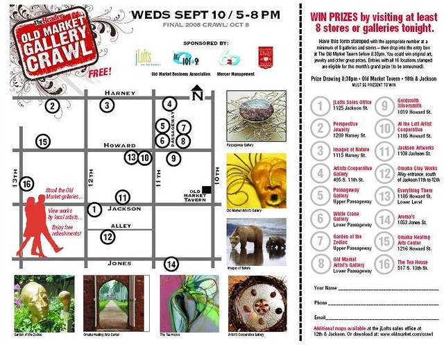 Old Market Omaha Map Map of Omaha Old Market Crawl glowah0 Flickr