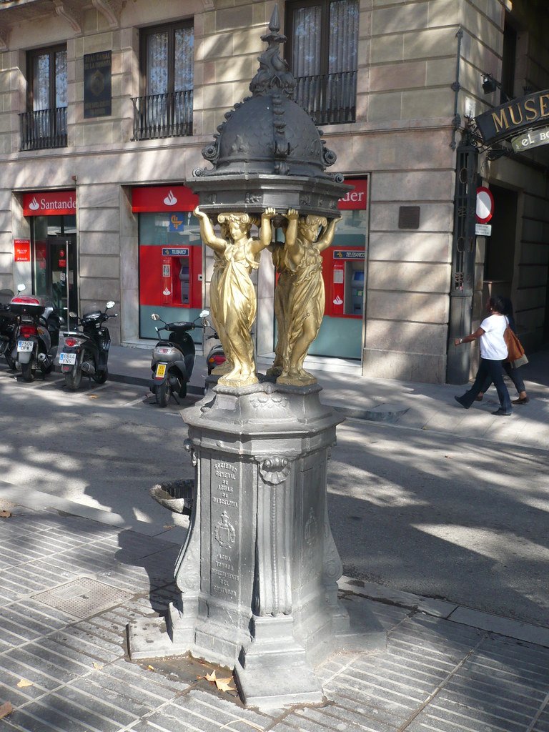 Barcelona Drinking fountain, Las Ramblas Andy Flickr
