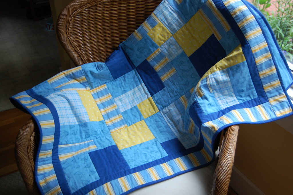 Baby David's Quilt This is a Yellow Brick Road baby quilt … Flickr