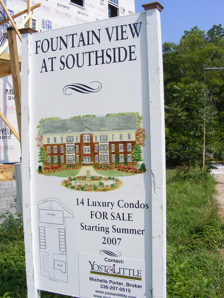 Fountain View Condos at Southside4 Downtown Greensboro