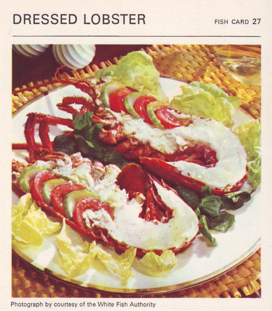 Dressed Lobster The dressing appears to be the cucumber an… Flickr