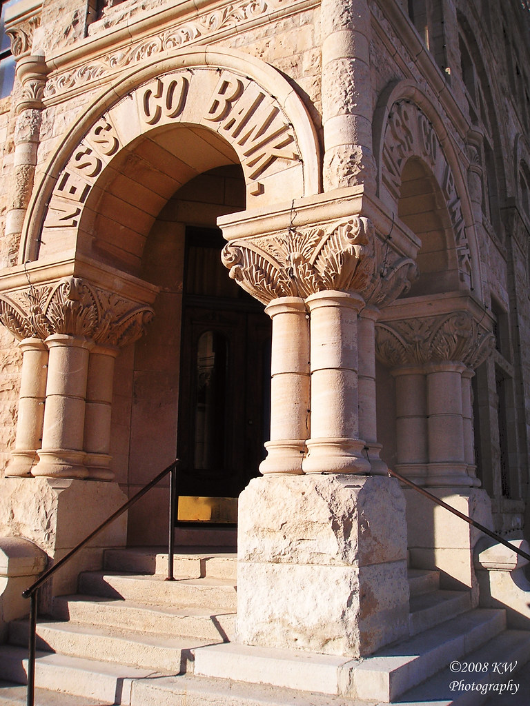 Corner Corner of Ness County Bank Building in Ness City Ka… Flickr