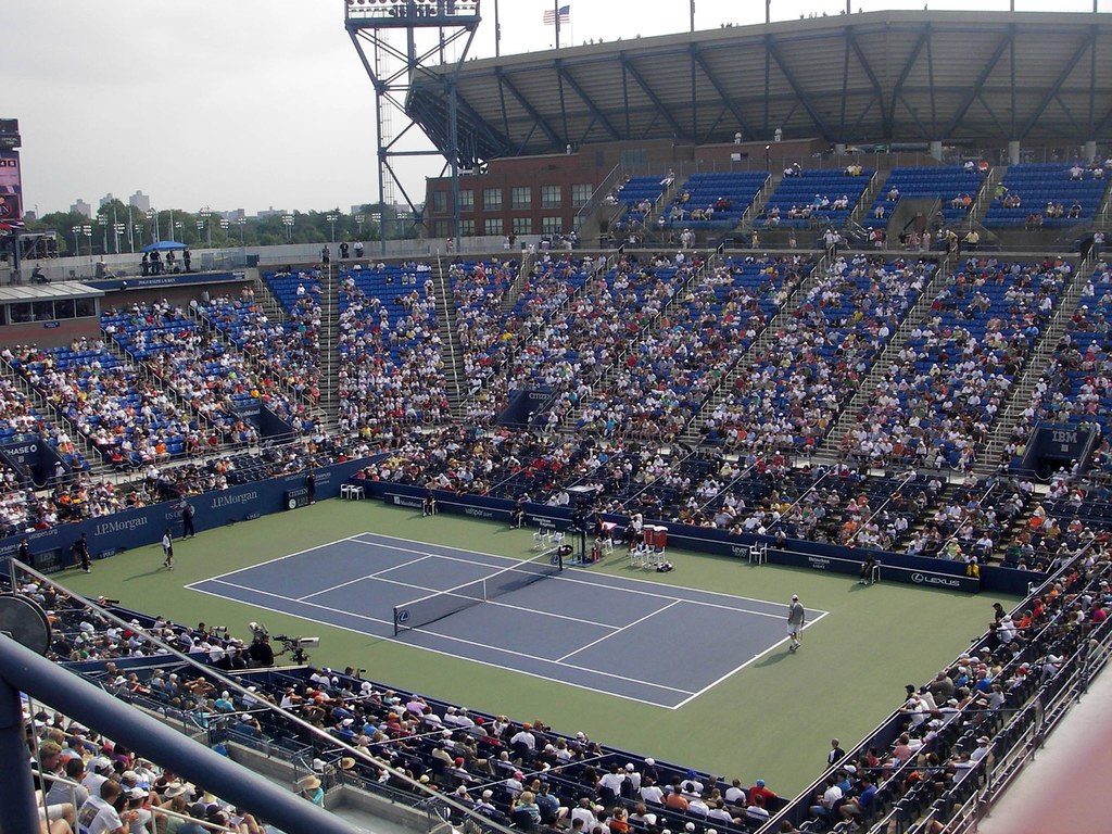 US Open. Louis Armstrong Stadium. newmon Flickr