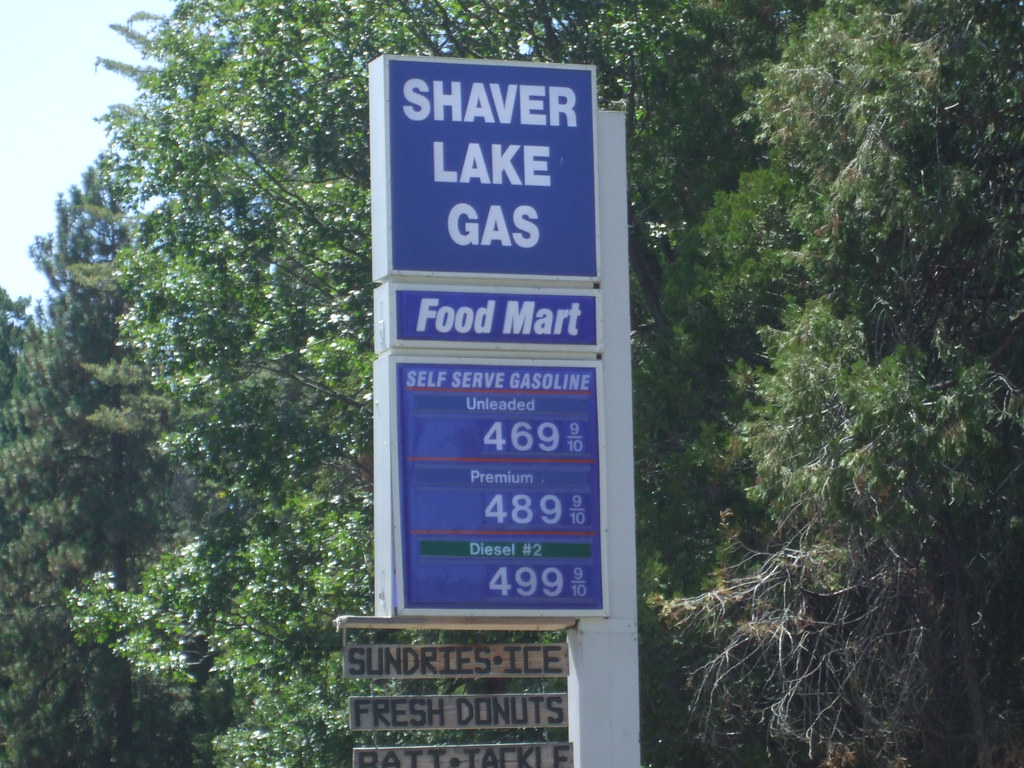 First of the month gas price 9/1/08 Shaver Lake Gas, Tollh… Flickr