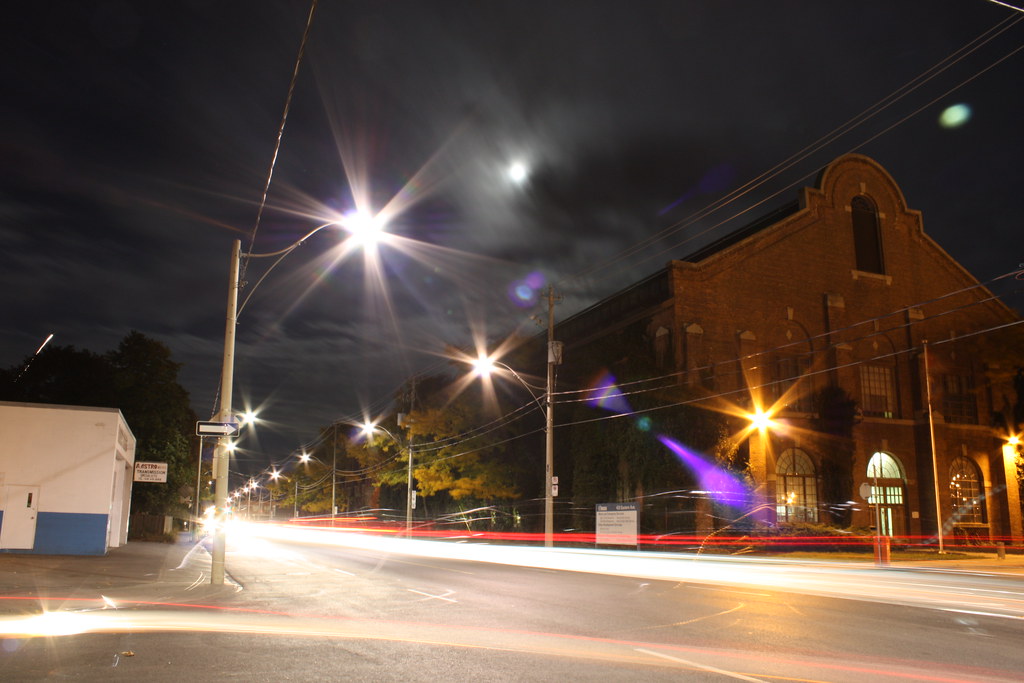 Eastern Ave. at night I tried a long exposure on this one … Flickr