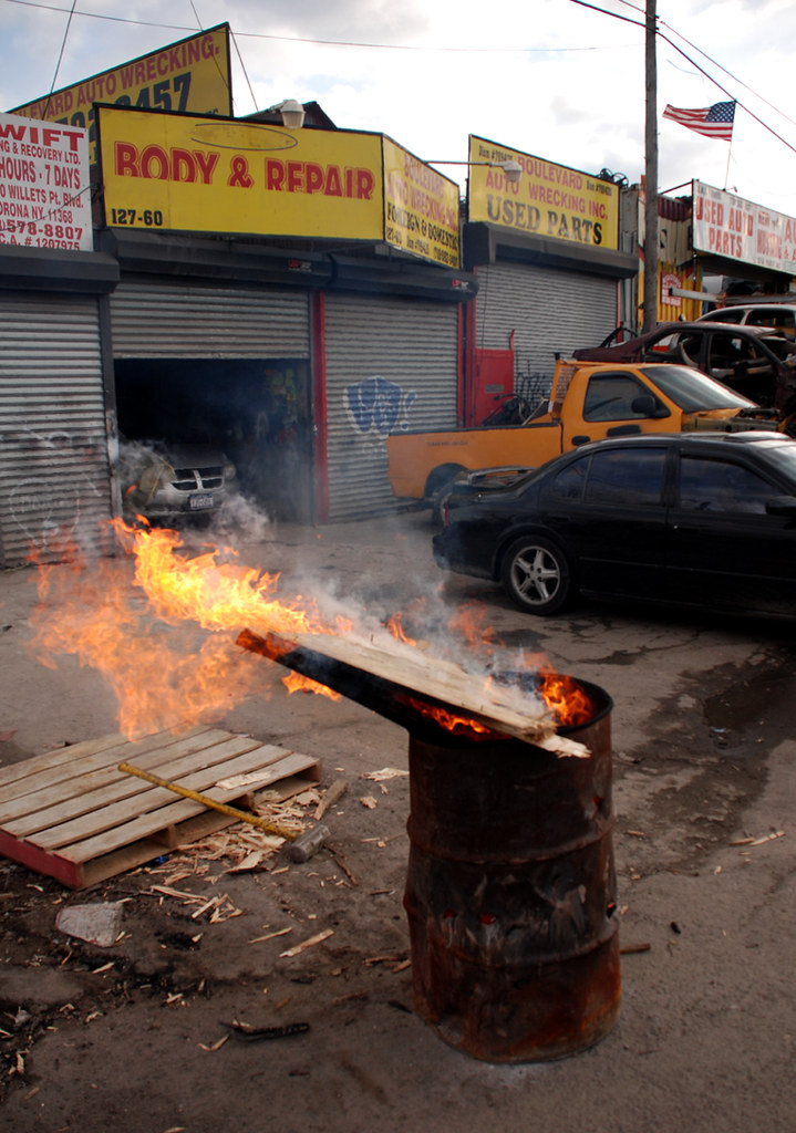 Barrel Fire Iron Triangle, Queens, New York More photograp… Flickr