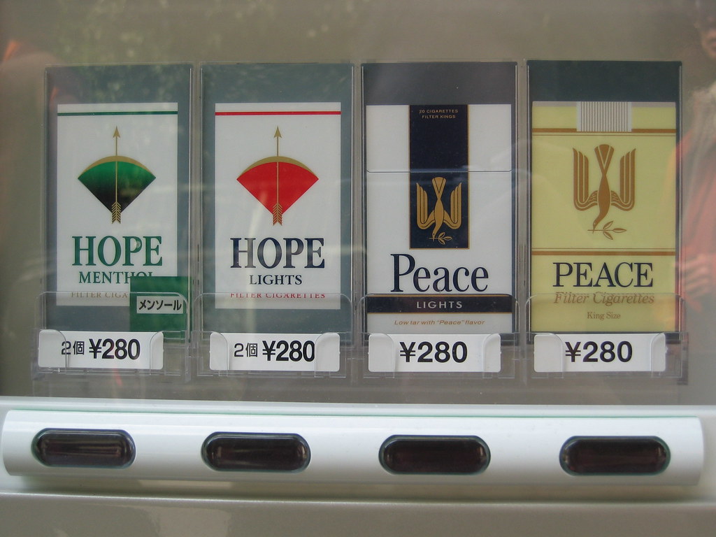"Hope" and "Peace" cigarettes "Hope" and "Peace" brand cig… Flickr