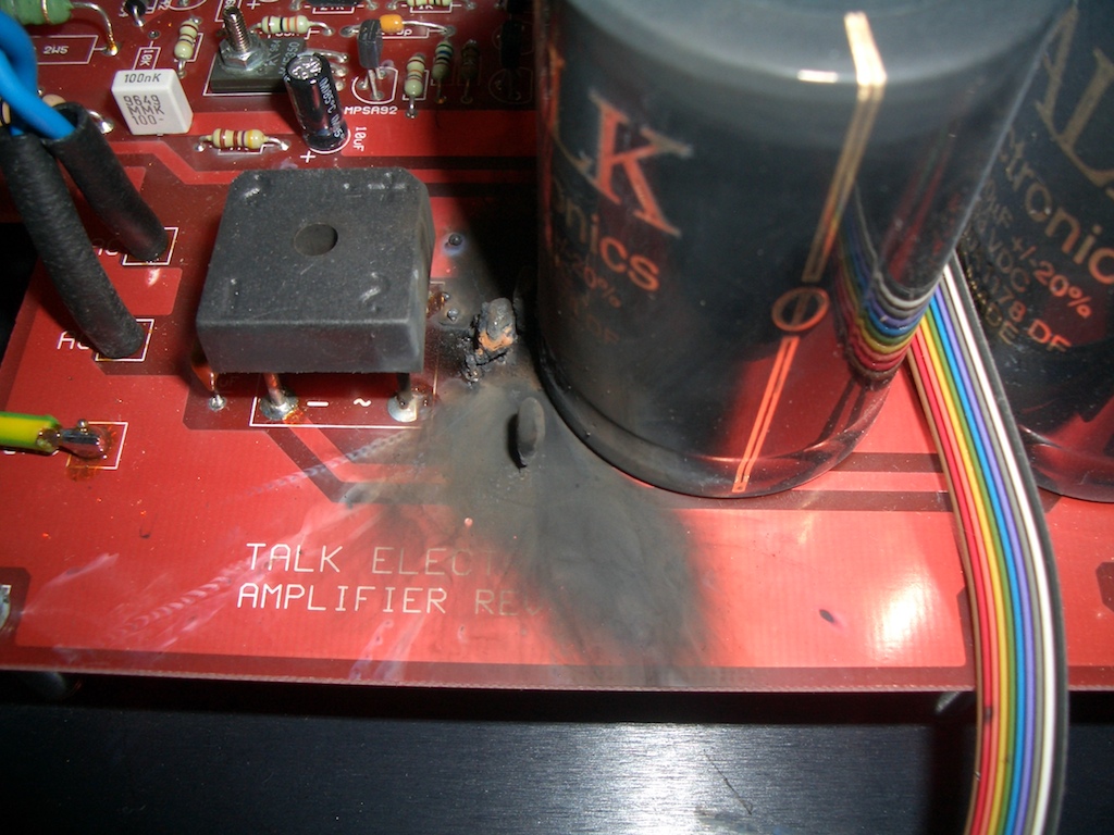 Capacitor blow out My Talk Electronics Storm amp blew up. … Flickr