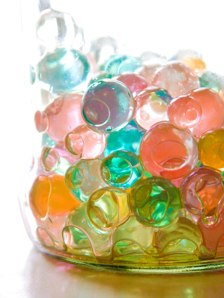 Jelly marbles Wet blobs of gelatinous material. Look good,… Flickr