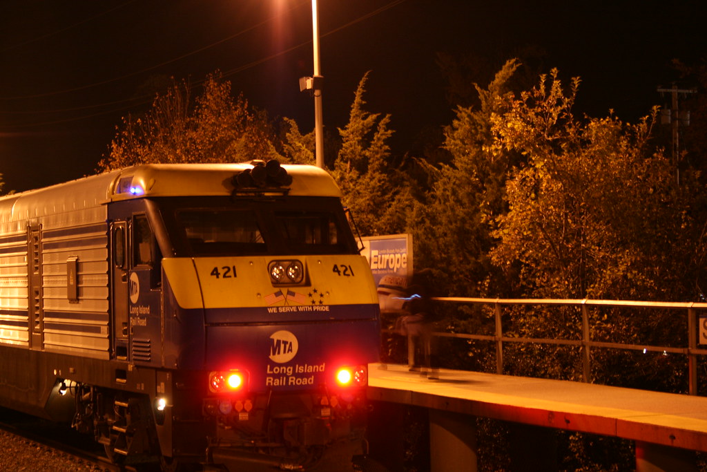 Train Waiting At The Stony Brook Station, Part 2 Some peop… Flickr