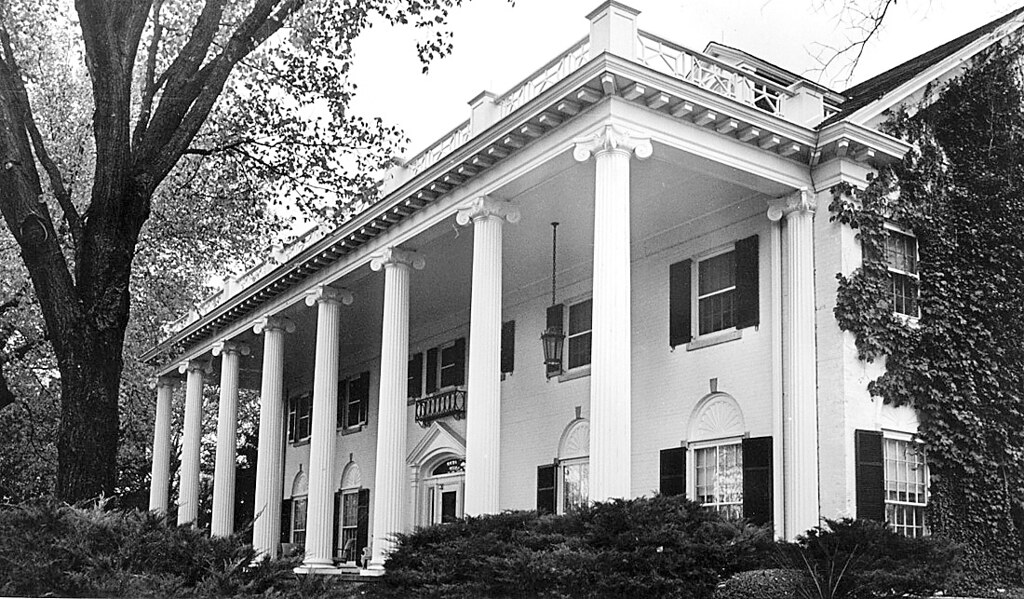 Alf Landon Home The Landon home as photographed in 1987 Marion Doss