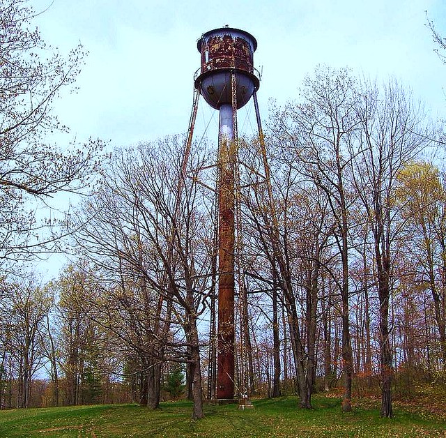 Historic Water Tower Otter lake Michigan. This is a closeu… Flickr