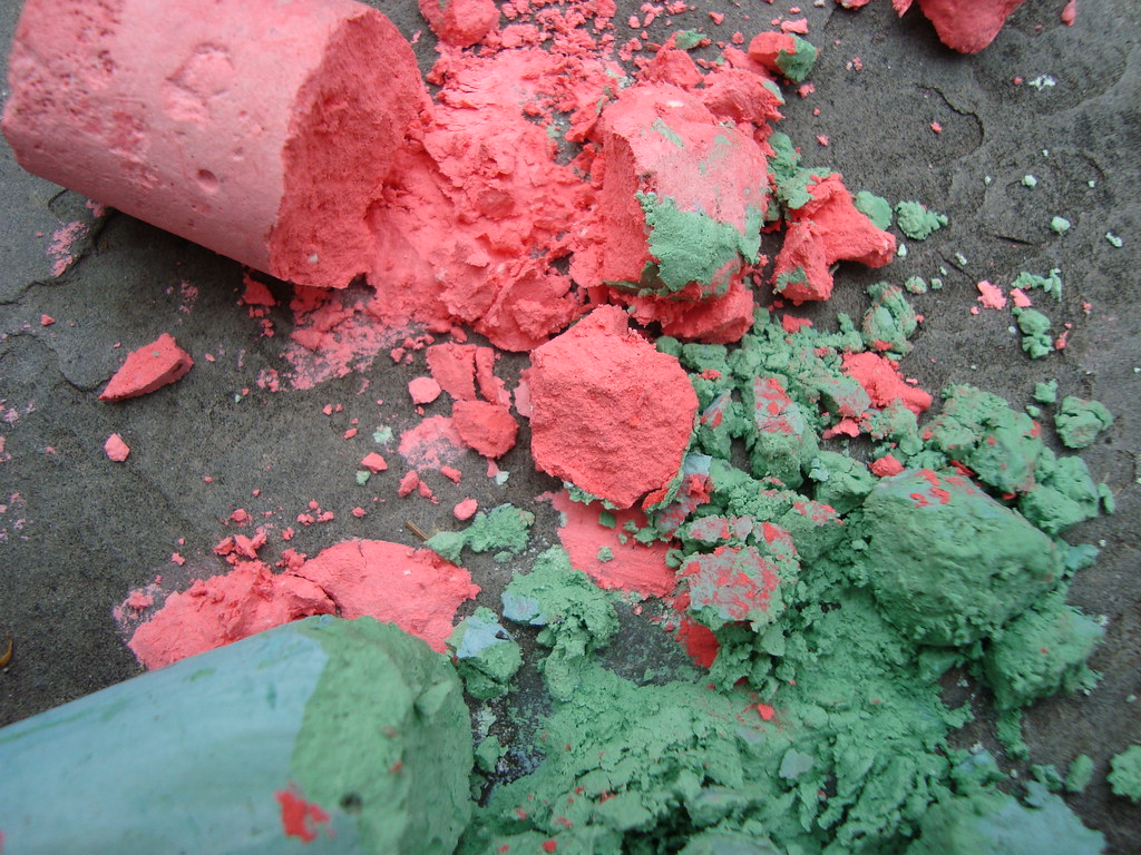 crushed chalk blogged at Maya Flickr