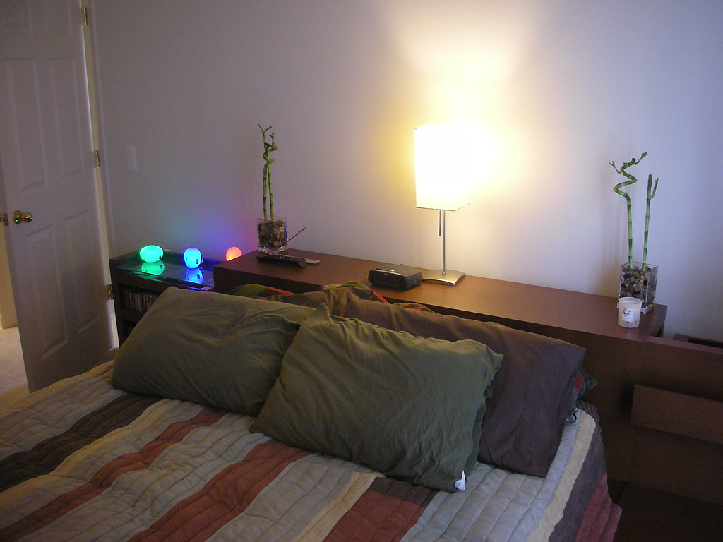 Bedroom 1 Bed with Ikea glowing guys Scott Richards Flickr