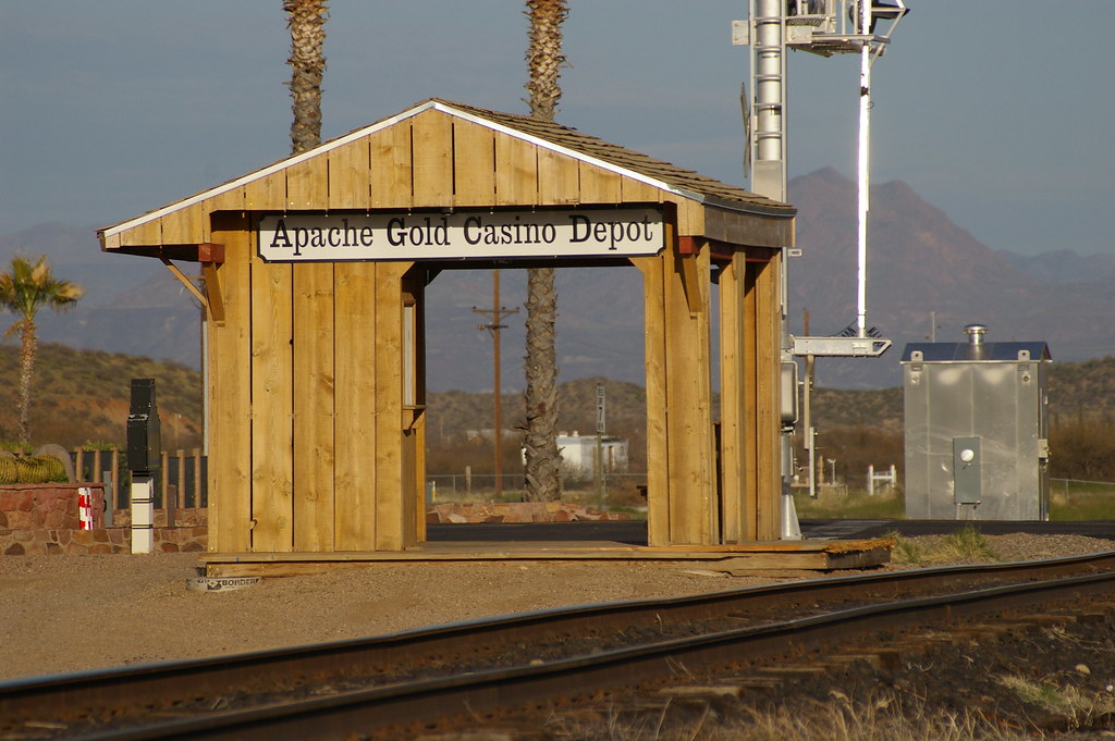 San Carlos, AZ trainstation Newly built on the Arizona Eas… Flickr
