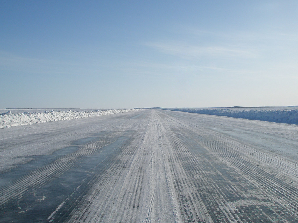 Winter ice road between Inuvik and Tuktoyaktuk part 2 Flickr