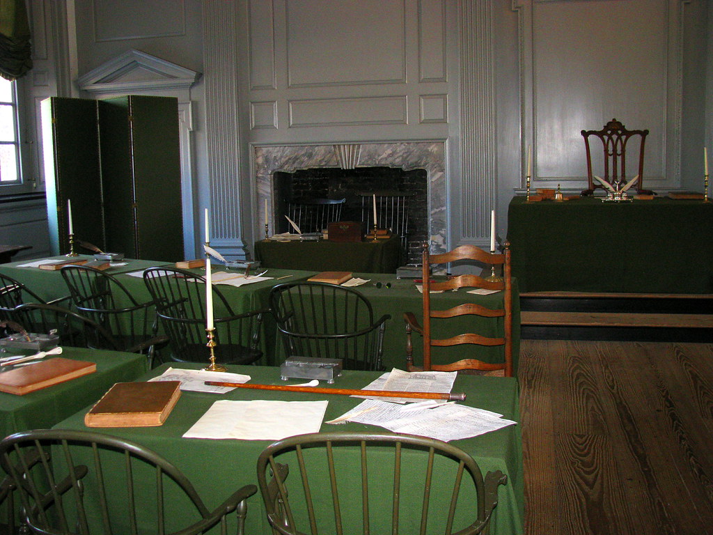 Independence Hall Declaration of Independence signers sat … Julia
