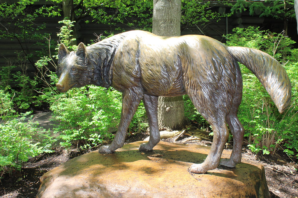 Wolf Statue by Mary Wawrytko at Cleveland Metroparks Zoo … Flickr