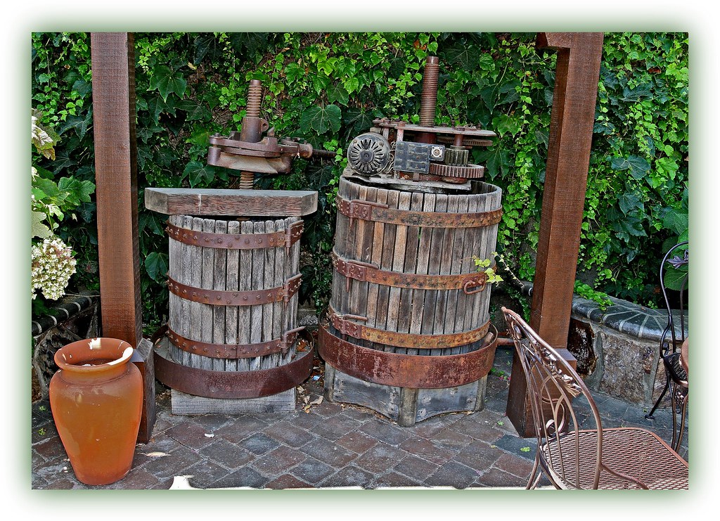 Old wine making tools Hill, California Flickr