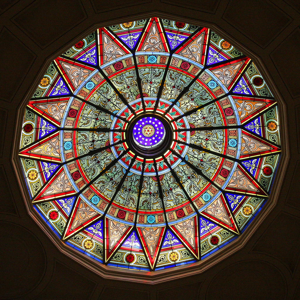 Library Rotunda Stained Glass Ceiling Lehigh Universit… Flickr