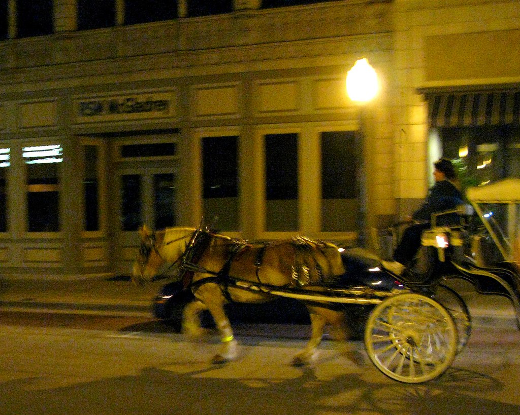 Horse & Carriage Main street, downtown Dubuque. My first a… Flickr