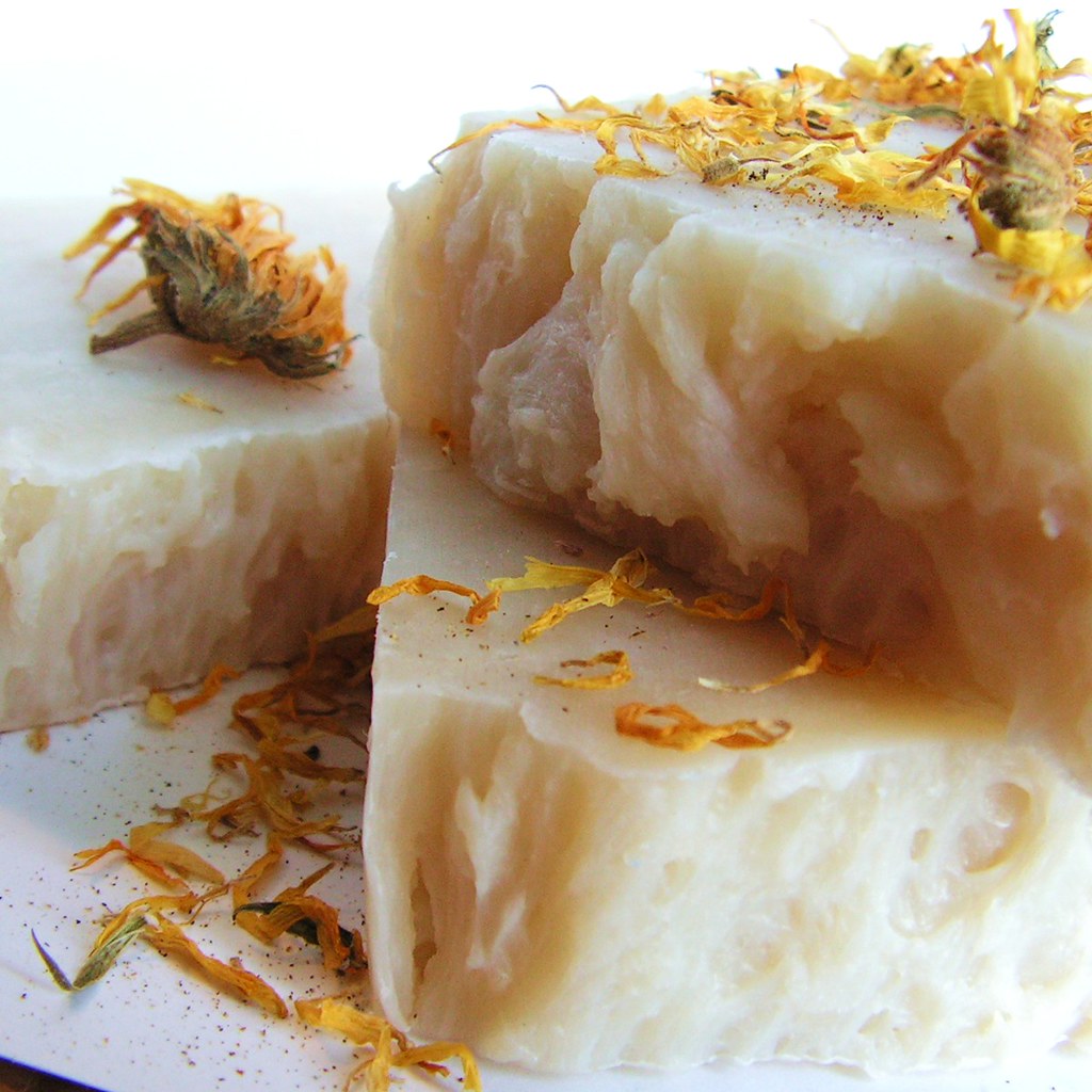 Baby Powder soap with calendula and almond oil Smells like… Flickr