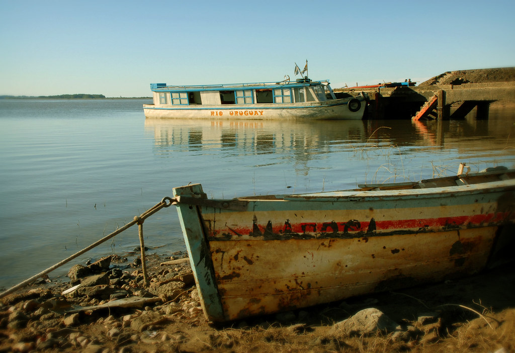 Rio Uruguay An old river ferry provides service between th… Flickr