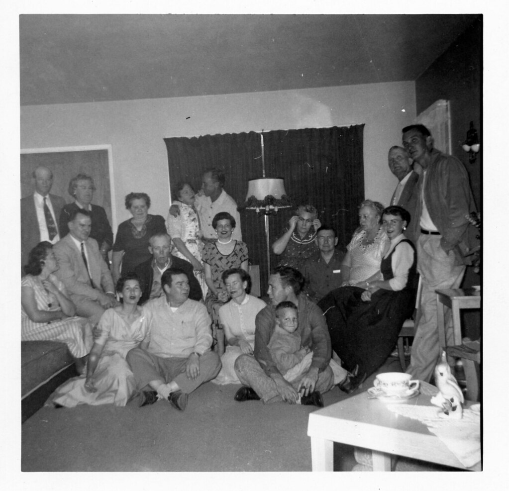 Family519 Gray family & friends. No details on back of pic… Flickr