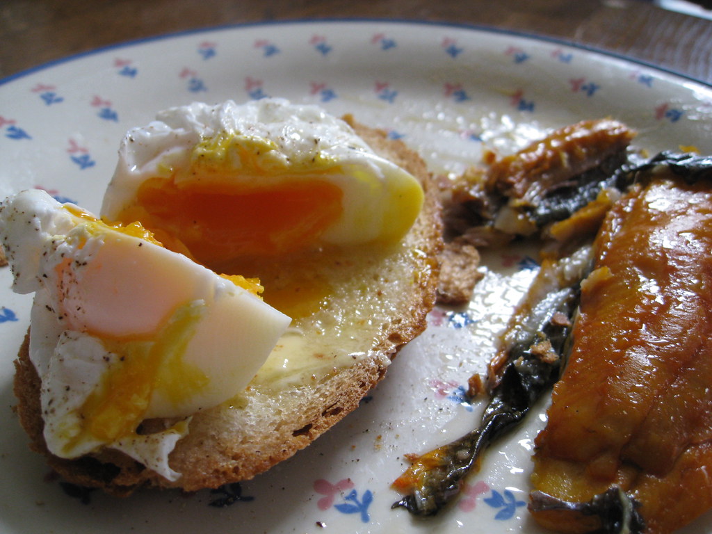 Poached egg and kippers Kai Hendry Flickr