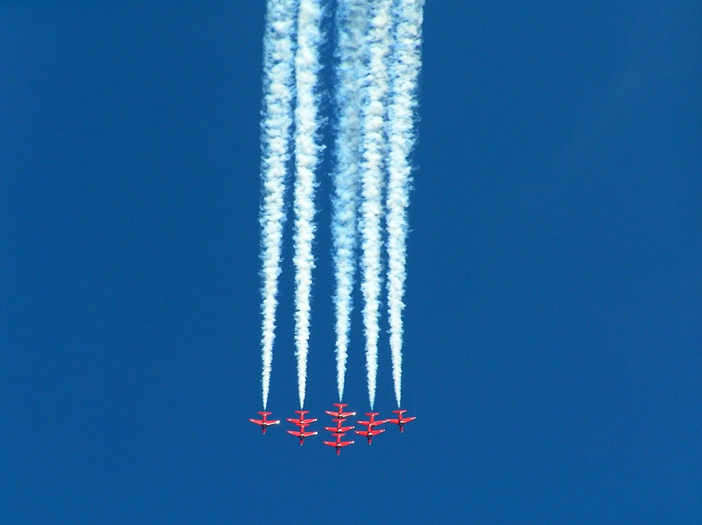 The Red Arrows At the British Grand Prix July 2005 Kate Chaston