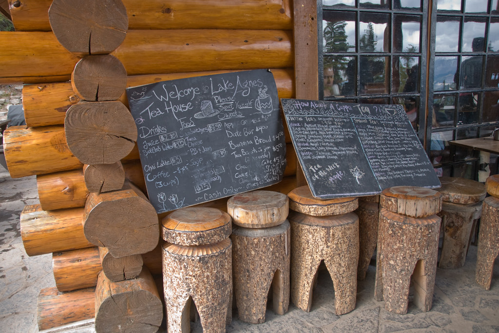 Lake Agnes Menu Menu at the Lake Agnes tea house mysterytome Flickr