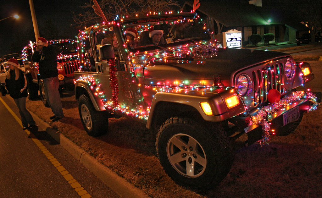 Christmas Jeep Decorated for 2008 Hampton Holly Days Parad… Flickr