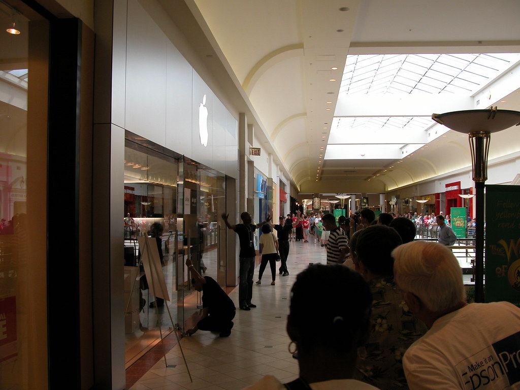 crabtree opening the apple store, crabtree valley mall. el frijole