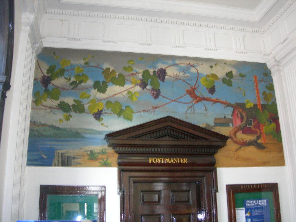 Geneva NY Post Office Mural New Deal mural entitled "Viney… Flickr