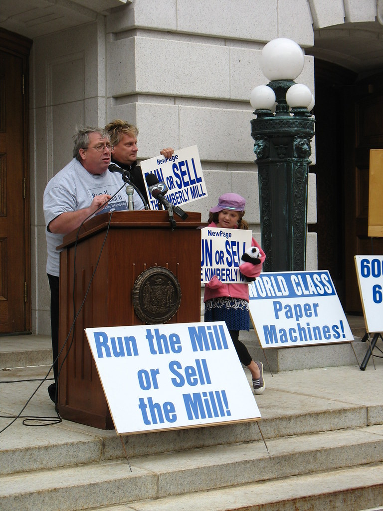 WI Kimberly mill rally at state capitol, Madison, October… Flickr