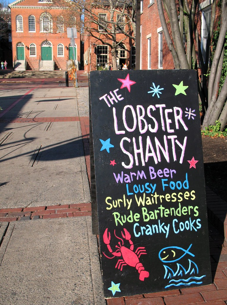 Lobster Shanty Sign Sign for The Lobster Shanty, at 24 Fro… Flickr