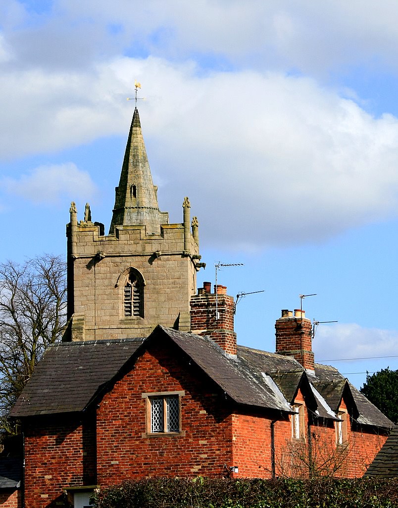 Church Broughton, St Michael Church tower with Church Cott… Flickr