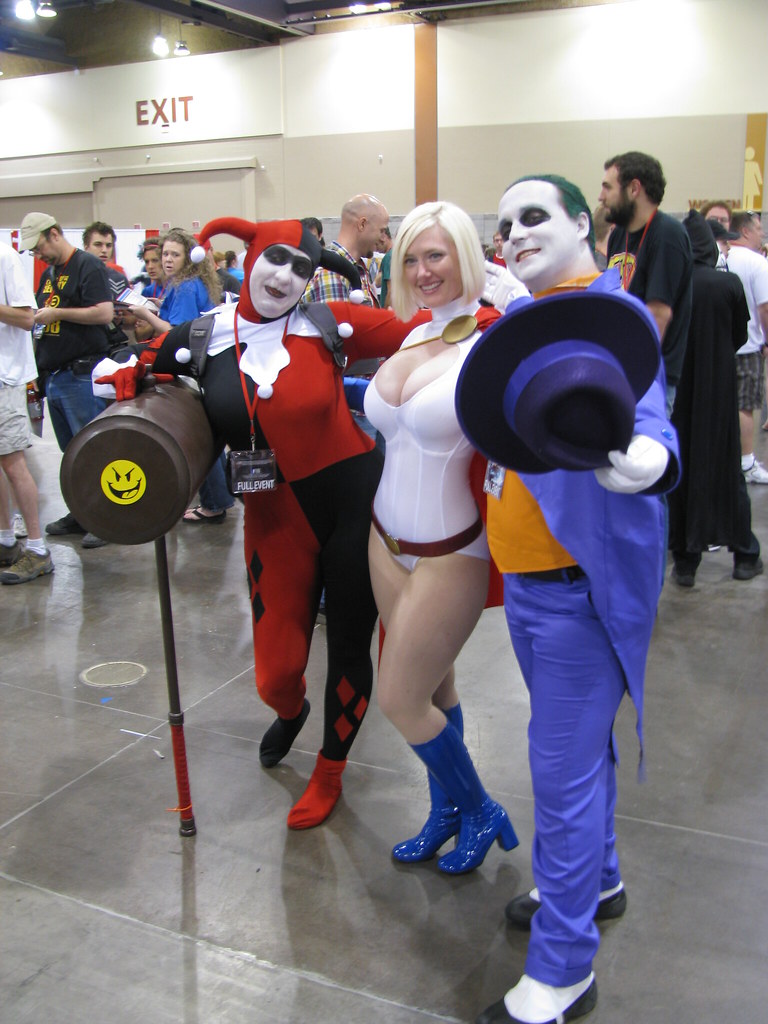 Harley, Joker, and Power Girl Vegas PG Flickr
