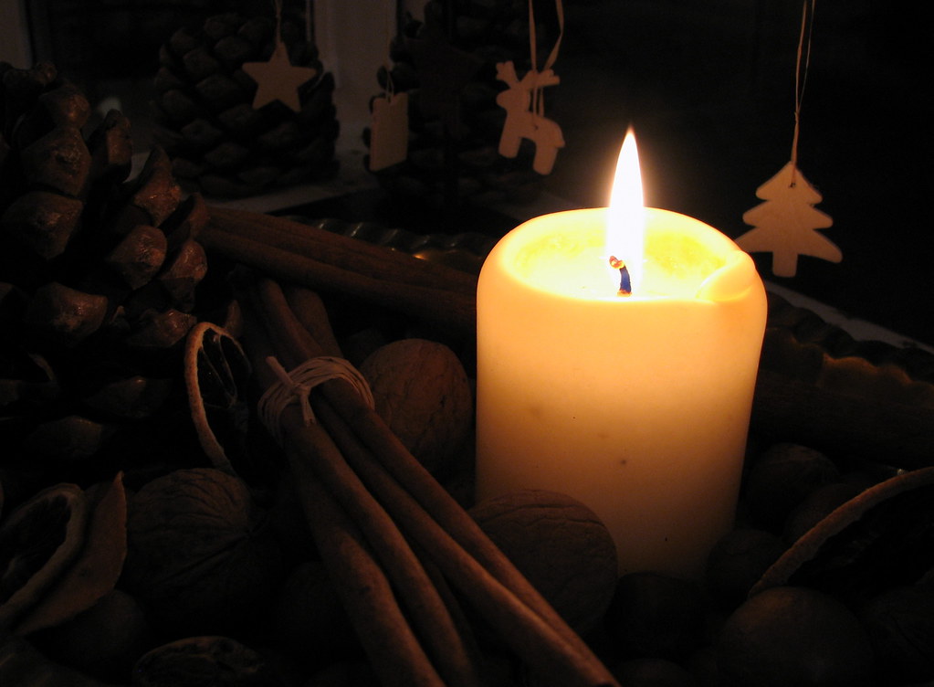 candle burning bright Stock christmassy type shot o) Flickr