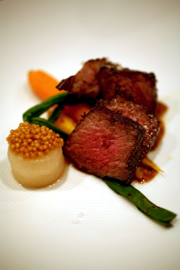 Deep Fried Short Ribs with Grilled Scallion, Pickled Daiko… Flickr