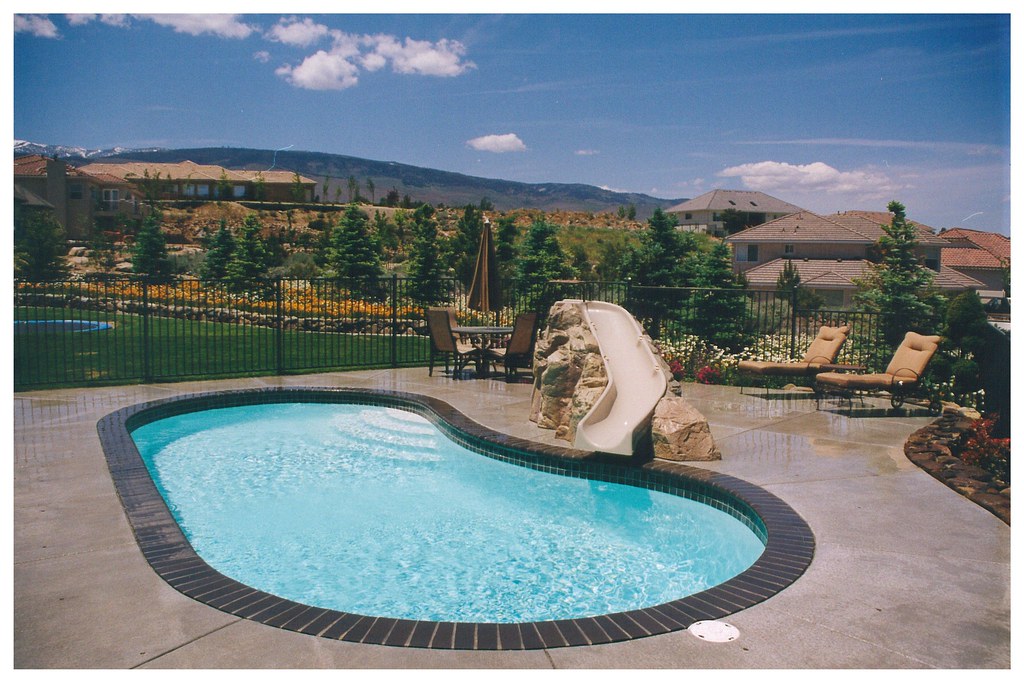 Viking Pools Monterey Model Kidney Inground Fiberglass Swimming Pool