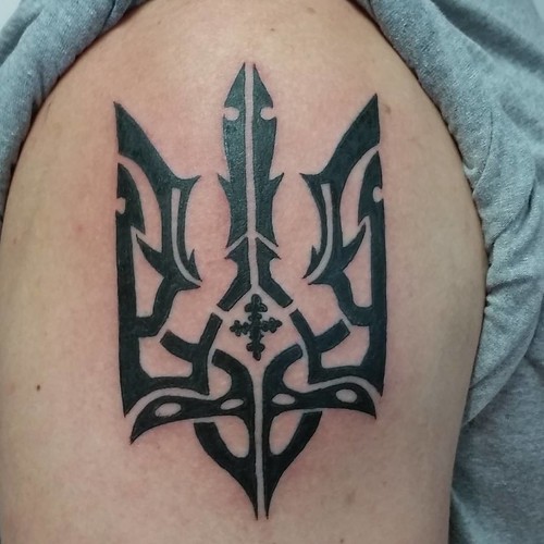 Ukrainian trident tattoo. tattoo he and his brother have.… Flickr