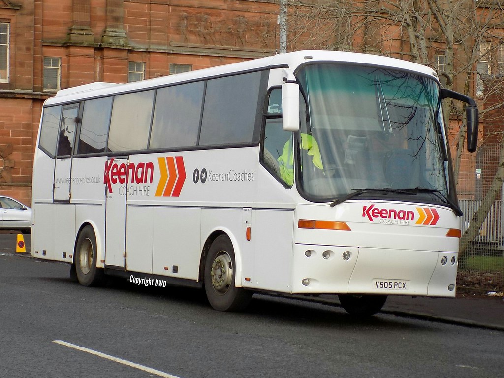Keenan Coach Hire V505 PCX at Ibrox Doing Football Hire Duffy bus