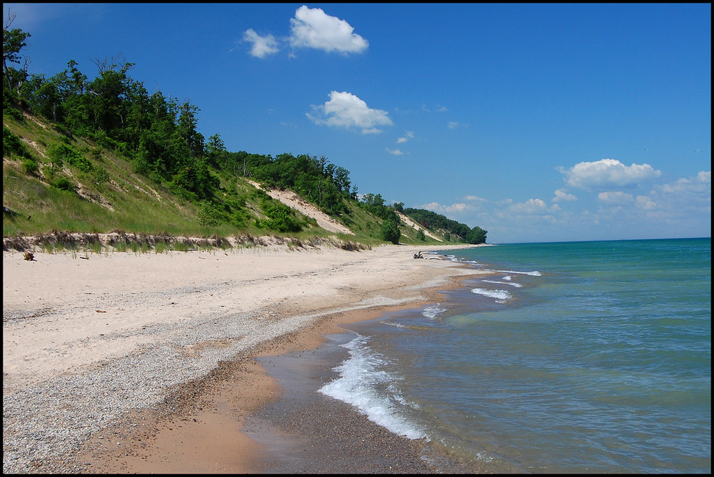 Indiana Dunes A view of the sand dunes south of Mt. Baldy … Flickr