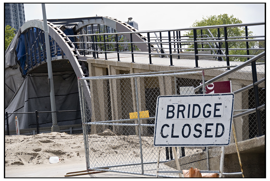 Bridge Closed North Avenue Bridge, in the daytime Seth Anderson