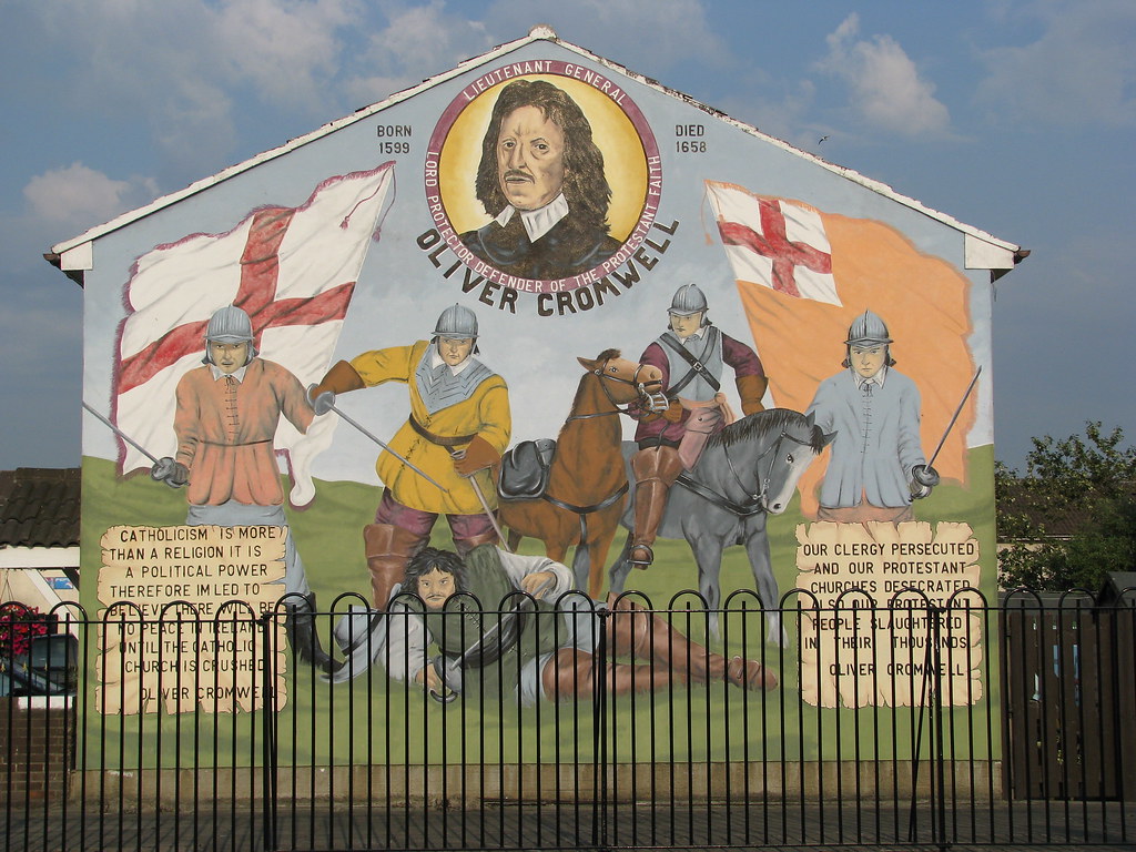 Oliver Cromwell mural "Catholicism is more than a religion… Flickr